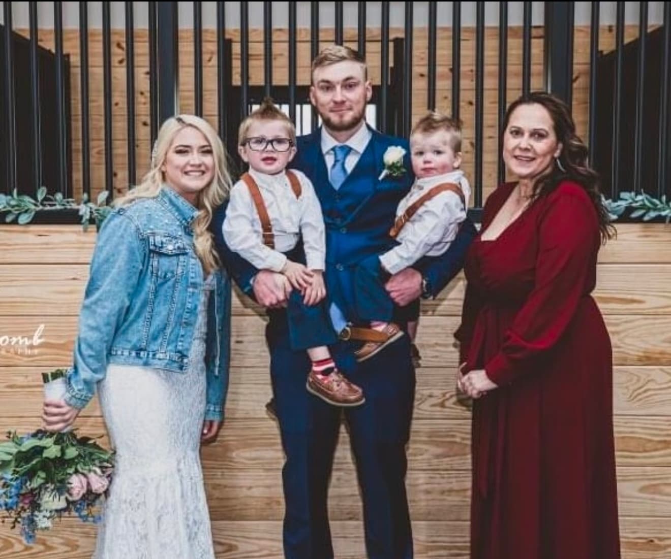 Caine Robbins with family